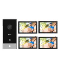Kit Videoportero Inteligente Ezviz HP5 Full HD 2MP 3 Métodos Apertura 3 Monitores
