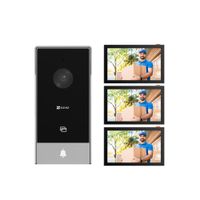 Kit Videoportero Inteligente Ezviz HP5 Full HD 2MP 3 Métodos Apertura 2 Monitores