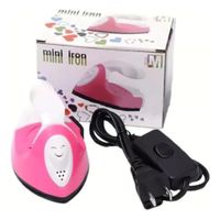 Plancha Mini para Ropa Viaje Vapor Portátil Vaporizador Color Rosa
