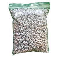 1/2 Kg de Cuentas Letras Alfabeto Letra Negra Redonda 7mm