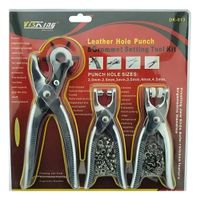 Pinza de Sacabocados Perforadora de Cuero Mas Ojales Broches