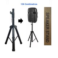 Tripode Soporte ParaParlante Altura 130 Cm Ajustable Negro