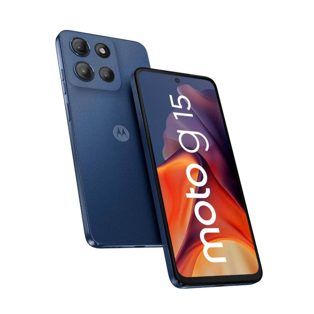 Motorola G15 Smartphone 4GB RAM 512GB Almacenamiento Azul, Conectividad Avanzada y Rendimiento Ópti