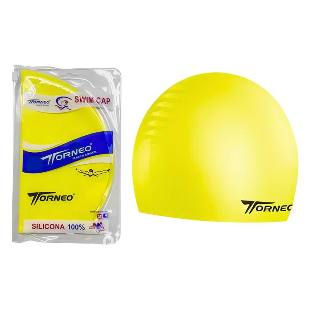 Gorro De Silicona De Natación Para Adultos Amarillo - TORNEO