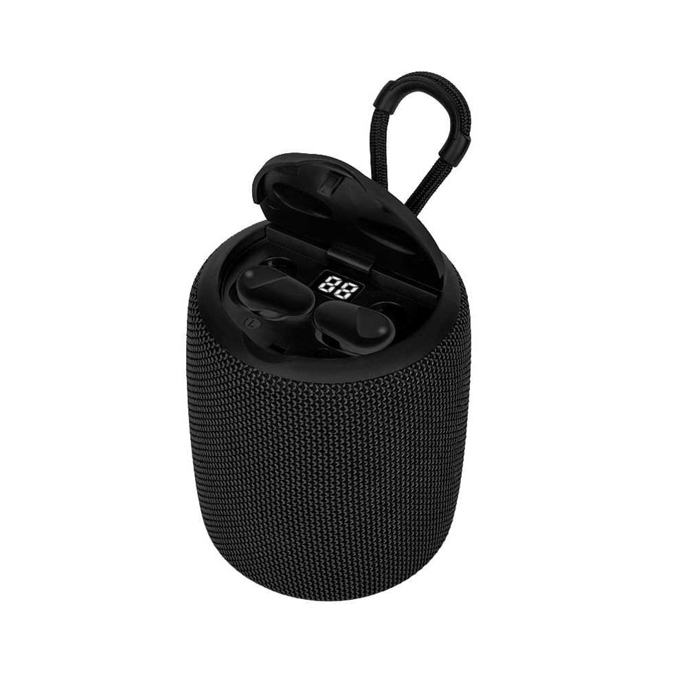 Parlante Bluetooth Teros TE-6033N 5W - Potente audio,Batería de 1200mAh, color negro