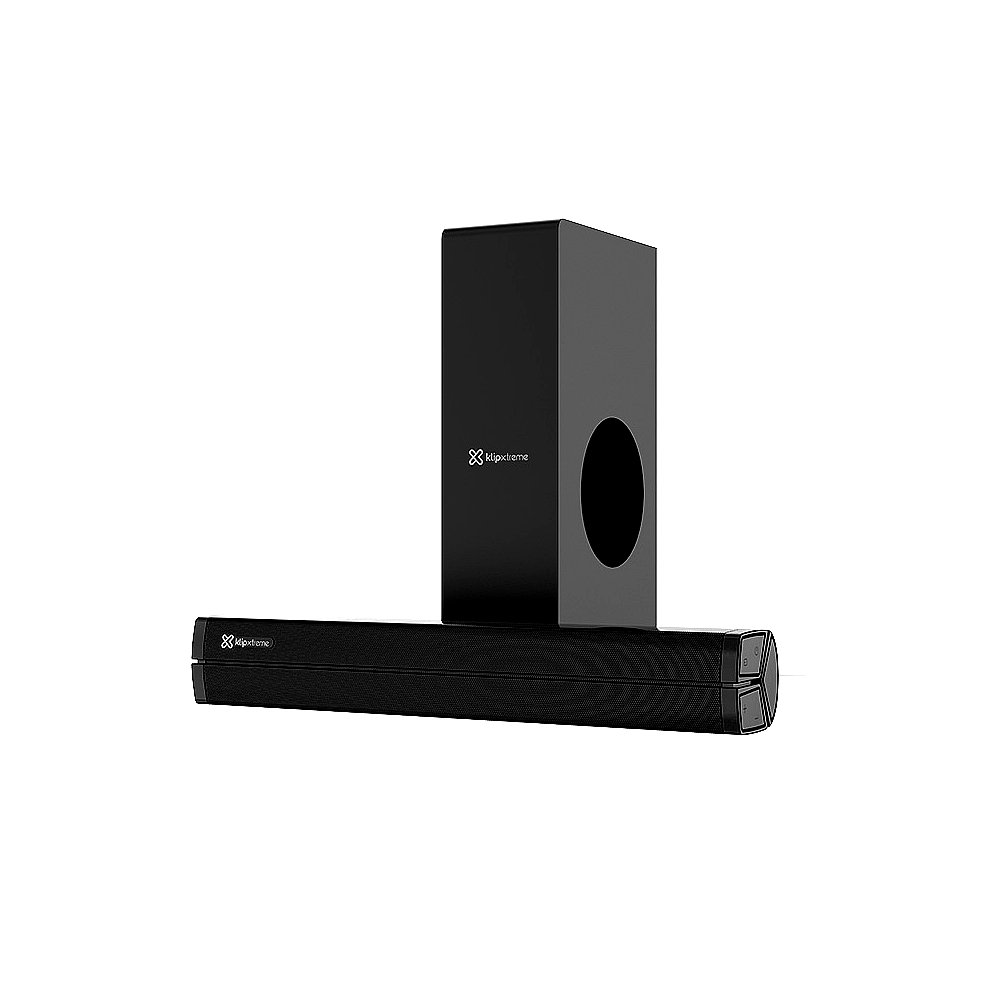 Barra de sonido Klip Xtreme KSB-050 compacta y elegante en negro - Sonido envolvente para tu hogar