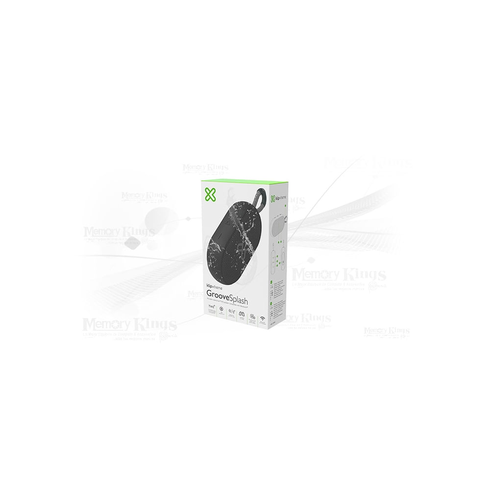 Altavoz Klip Xtreme KBS-030BK negro, TWS, 12 horas deBatería, resistente al agua IPX7