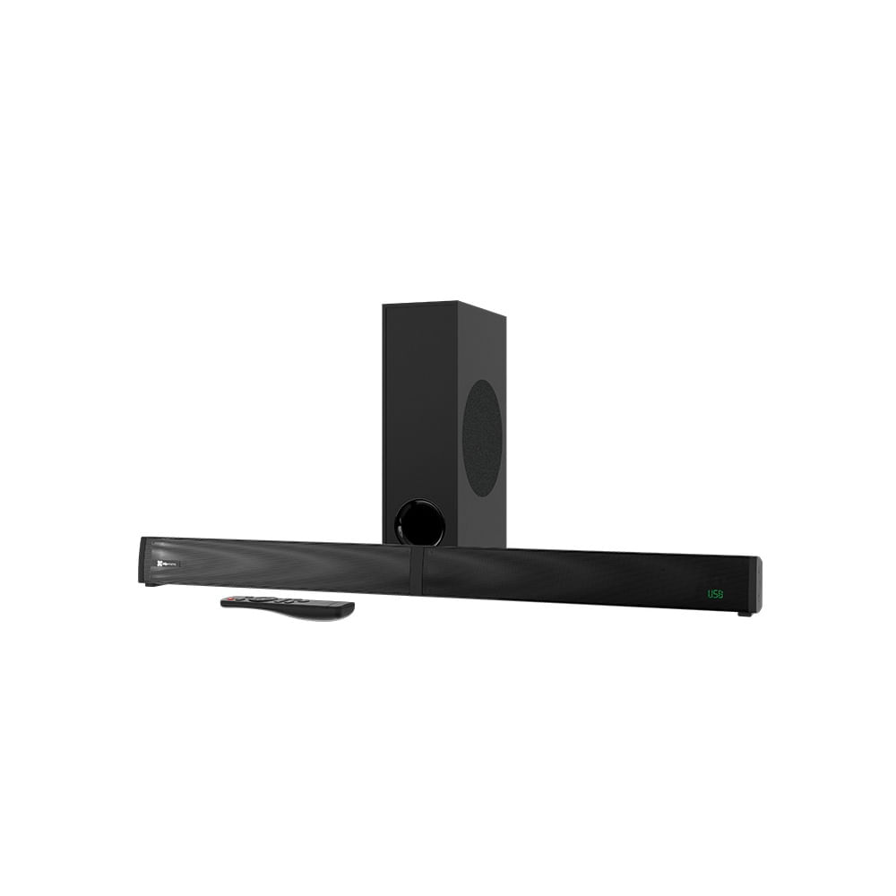 Barra de sonido Klip Xtreme KSB-301 2.1 con subwoofer inalámbrico 200 W - Color negro