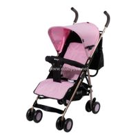 Coche Bastón Reclinable E baby Zazu EB217-1 Rosado