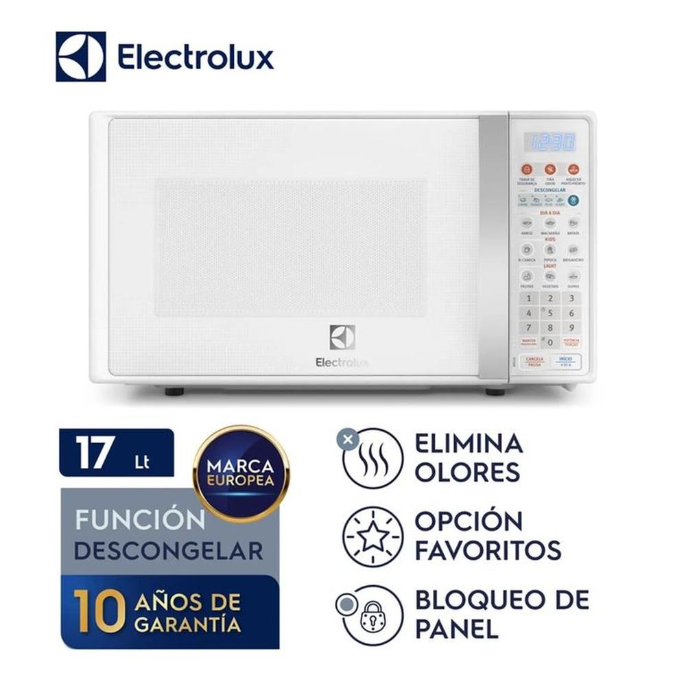 Horno Microondas 17L Blanco Electrolux - EMDO17S2GSRUW