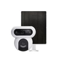 Cámara HB90 Dual Kit 4MP + 4MP Ezviz 2 lentes Audio 2 vías Batería Panel Solar