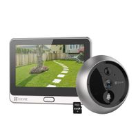 Mirilla Timbre Ezviz DP2 2K 3MP Audio Bidireccional Pantalla táctil SD 64GB