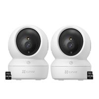 Kit 2 Cámaras Vigilancia H6C PRO Full HD 2MP Ezviz Audio Doble vía Botón llamada SD 128GB