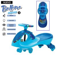 Twiscar ballena Musical con Luces Bluetooth Azul