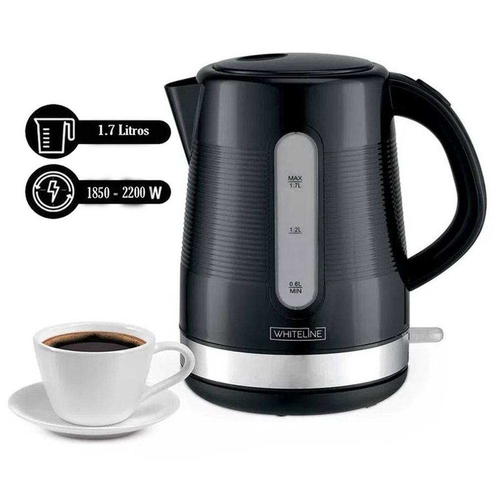 Hervidor Eléctrico de 1.7 litros Whiteline 1707 Negro Hervidor Eléctrico de 1.7 litros Whiteline 1707 Negro