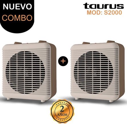 Pack Calefactor Taurus S2000 2 Velocidades 2000 W X2 Pack Calefactor Taurus S2000 2 Velocidades 2000 W X2