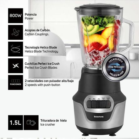 Licuadora Taurus Mod. Perfect Push  1.5 lts   800 W Licuadora Taurus Mod. Perfect Push  1.5 lts   800 W