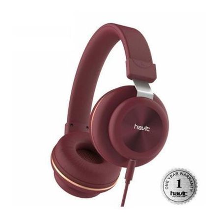 Audífono Estéreo Estilo Diadema HH2263D Rojo