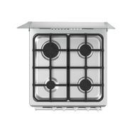 Cocina a Gas Midea 4 Hornillas Plata