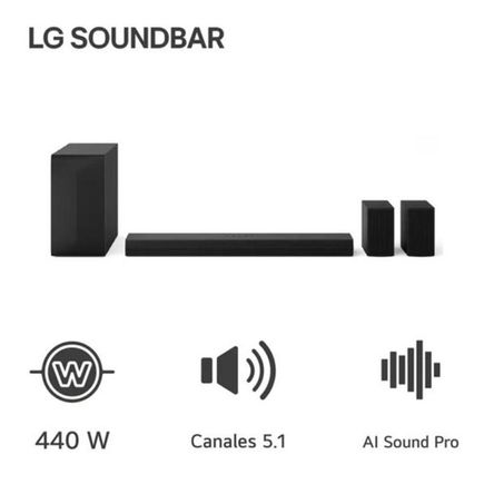 Barra De Sonido 440W 51ch Rear Speakers incluidos Lg S60TR Barra De Sonido 440W 51ch Rear Speakers incluidos Lg S60TR