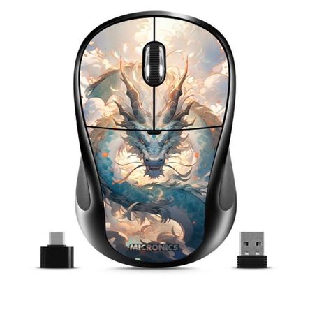 Mouse Inalámbrico Micronics Dragon 2 - MIC M733-2m Mouse Inalámbrico Micronics Dragon 2 - MIC M733-2m