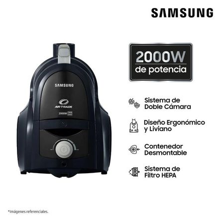 Aspiradora Samsung Ciclónica Con 2000 W Negra VCC4580V3K Aspiradora Samsung Ciclónica Con 2000 W Negra VCC4580V3K