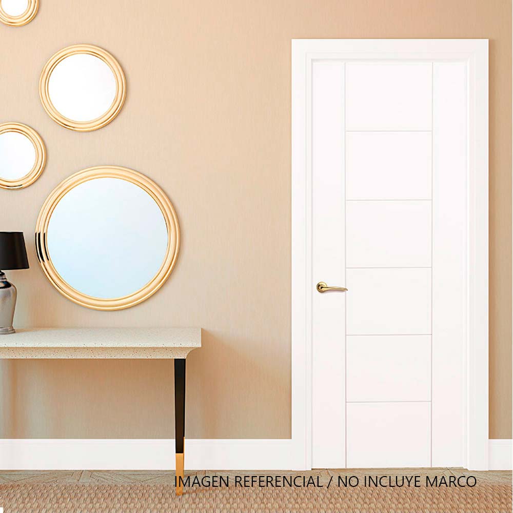 Puerta Contraplacada Dimfer Modelo Opera Blanco 85x207 cm