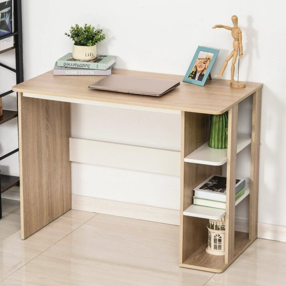 Escritorio Práctico con Estantes Multiusos Noelia Escritorio Práctico con Estantes Multiusos Noelia