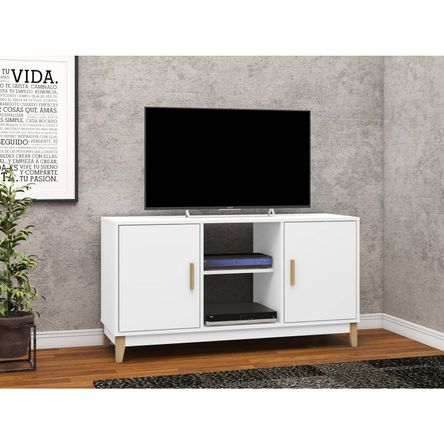Mesa de TV Angelica Blanco 2 Cajones
