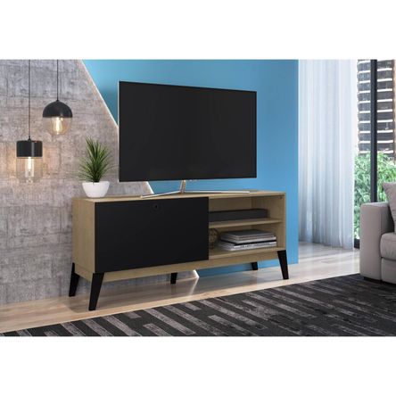 Mesa de TV Rajko Negro/Café 136cm Mesa de TV Rajko Negro/Café 136cm