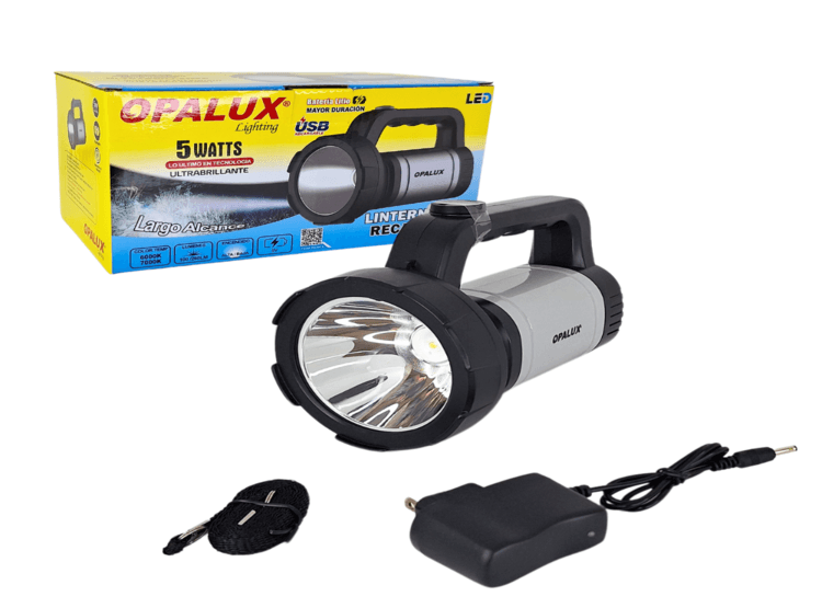 Linterna de mano Led Recargable 5w