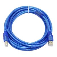 Cable Para Impresora Escaner Usb 2.0 -10 Metros - Azul