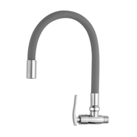 Llave Caño para Pared Flexible Gris C&A 126244