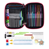 Set 22 Ganchos Estuche con Accesorios para Tejido Crochet Croché