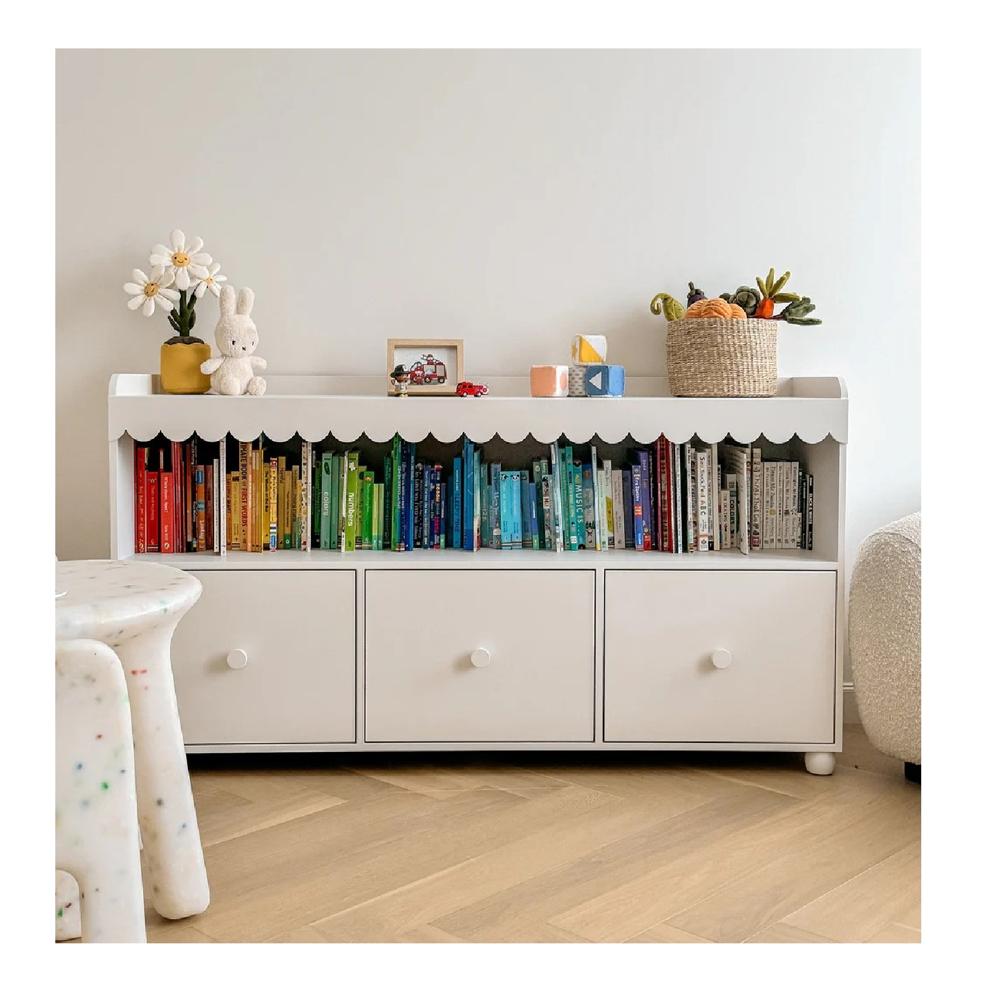 Librero Funcional Akira Infantil color Blanco 3 cajones TU MESITA