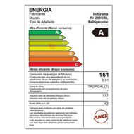  Refrigeradora Indurama 177 lt Frost Top Mount RI289DBL