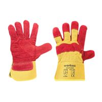 Guante de Carnaza Ab con lona Roja Werken