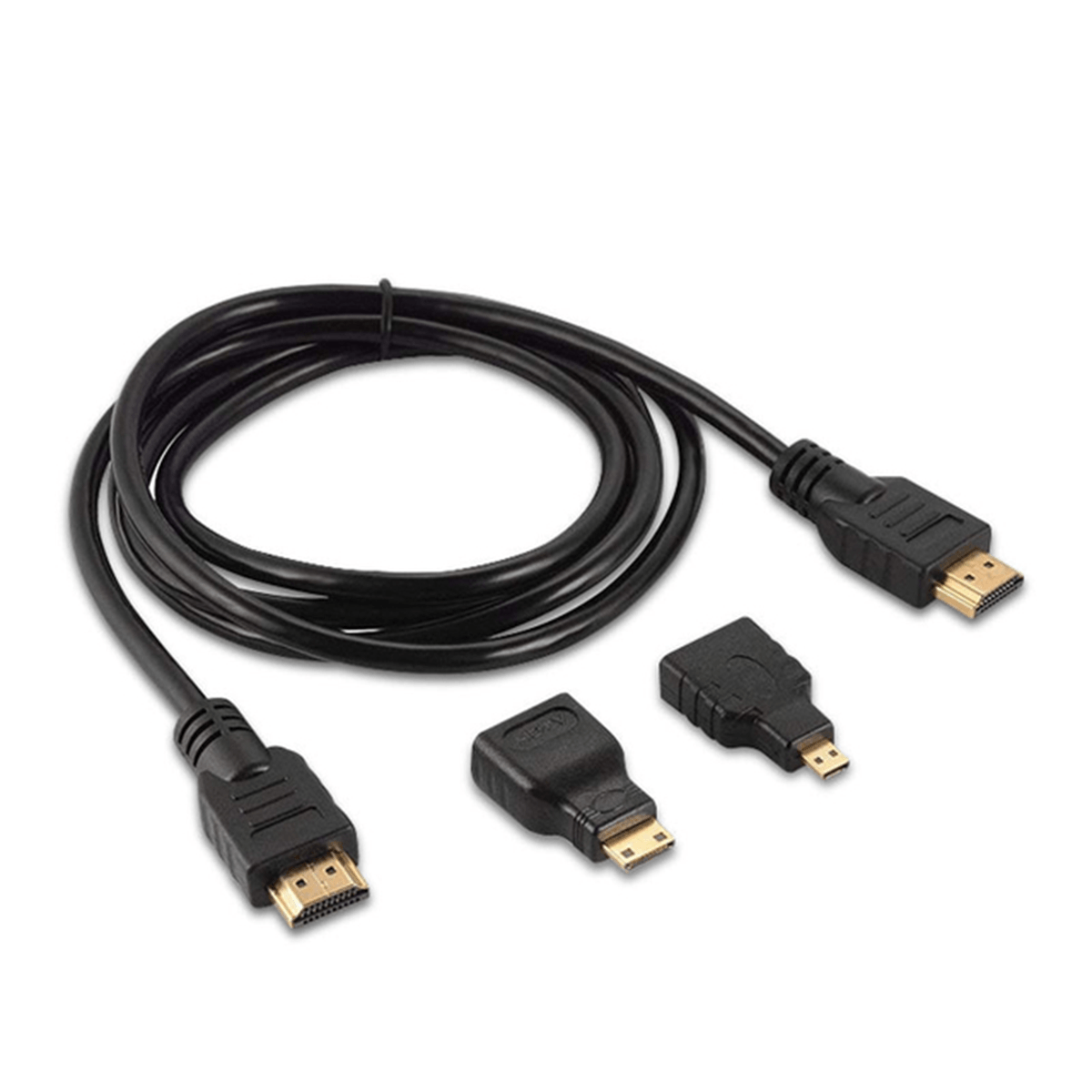 Cable Hdmi Full Hd Adaptador Mini y Micro Hdmi 3 en 1
