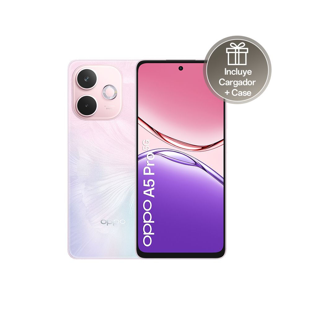 Celular OPPO A5 Pro 8GB+256GB Rosa floral