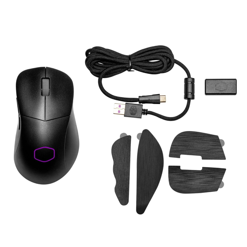 Mouse Cooler Master MM731 híbrido inalámbrico en negro mate - ultraligero y ergonómico