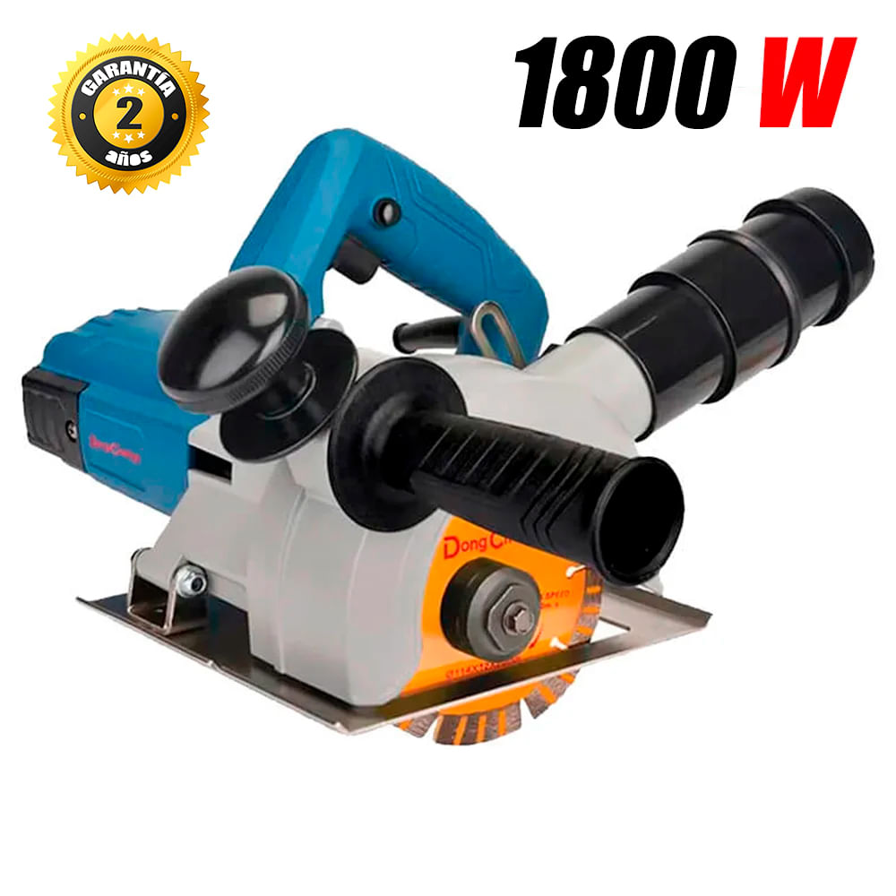 Ranuradora Acanaladora Pared Concreto 5"" Dongcheng DZR125S 1800W 37.5 x 50mm
