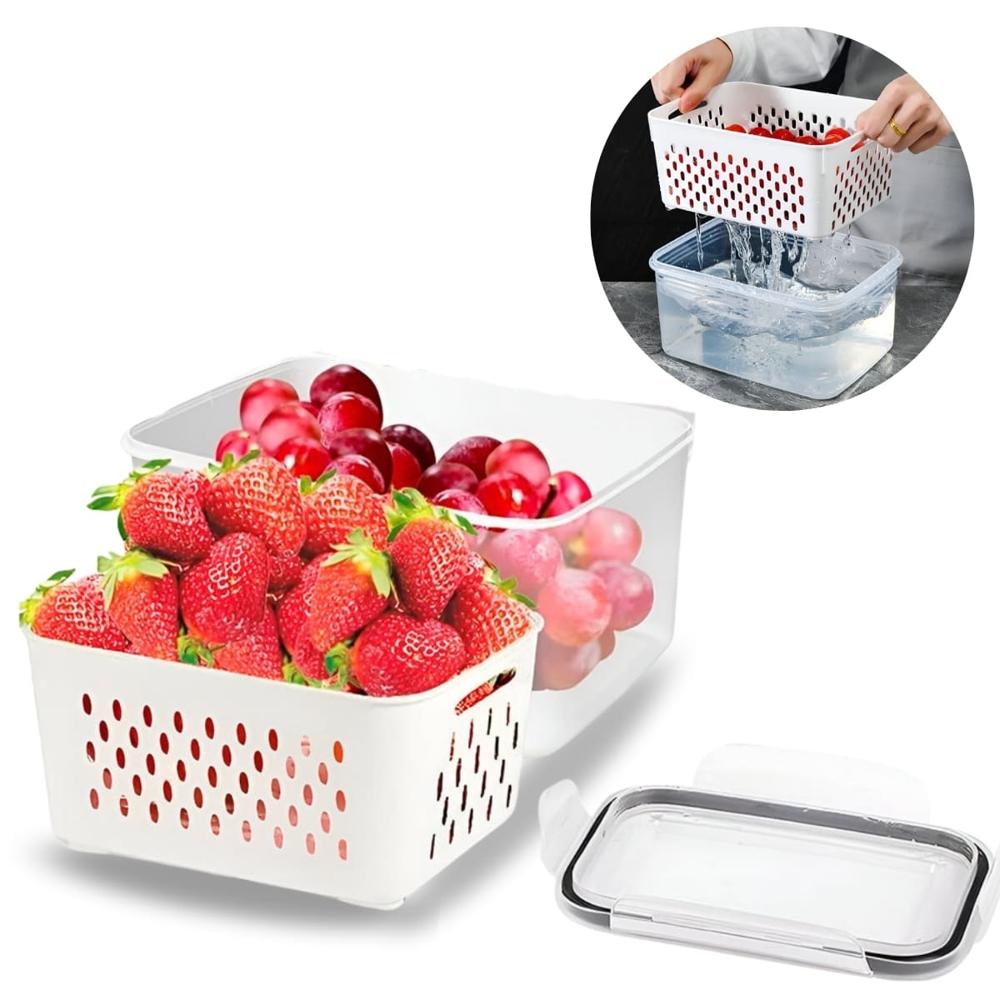 Tápers Hermético Con Escurridor De 4 Litros  4840001