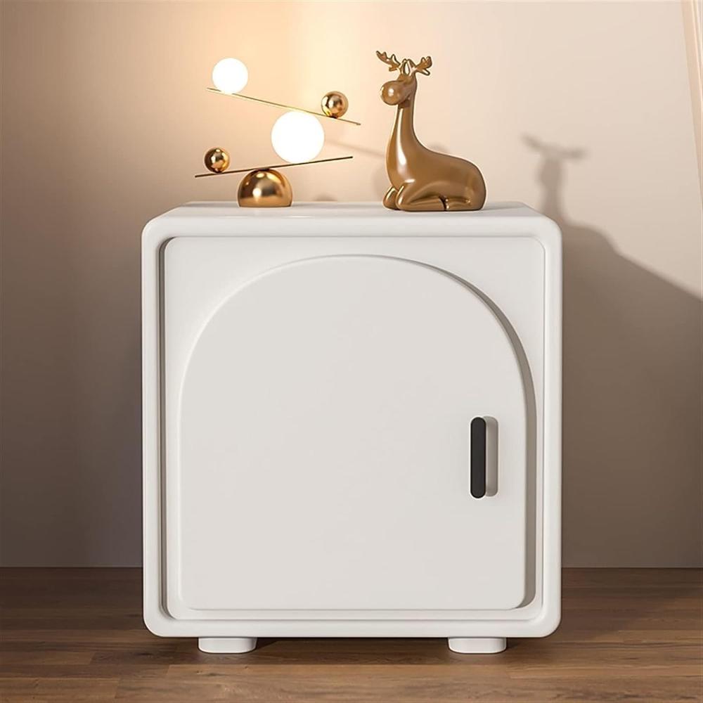 Velador Infantil Moderno Lucy color Blanco 1 puerta TU MESITA