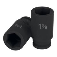 Dado 1 3/8"" Impacto Tubular Hexagonal Encastre de 3/4"" 12440 Truper