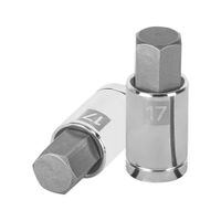 Dado 17mm Punta Hexagonal Encastre de 1/2"" 13286 Truper