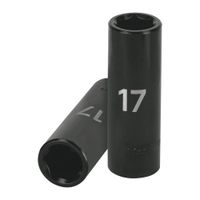 Dado 17mm Impacto Tubular Hexagonal Encastre de 1/2"" 12429 Truper