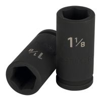 Dado 1 1/8"" Impacto Tubular Hexagonal Encastre de 3/4"" 12436 Truper