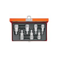 Dado 7 Uni Hexagonal Punta PulgadaJuego Encastre de 1/2"" 13929 Truper