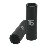 Dado 15mm Impacto Tubular Hexagonal Encastre de 1/2"" 12427 Truper