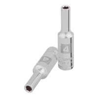 Dado 4mm Hexagonal Tubular Encastre de 1/4"" 100968 Truper